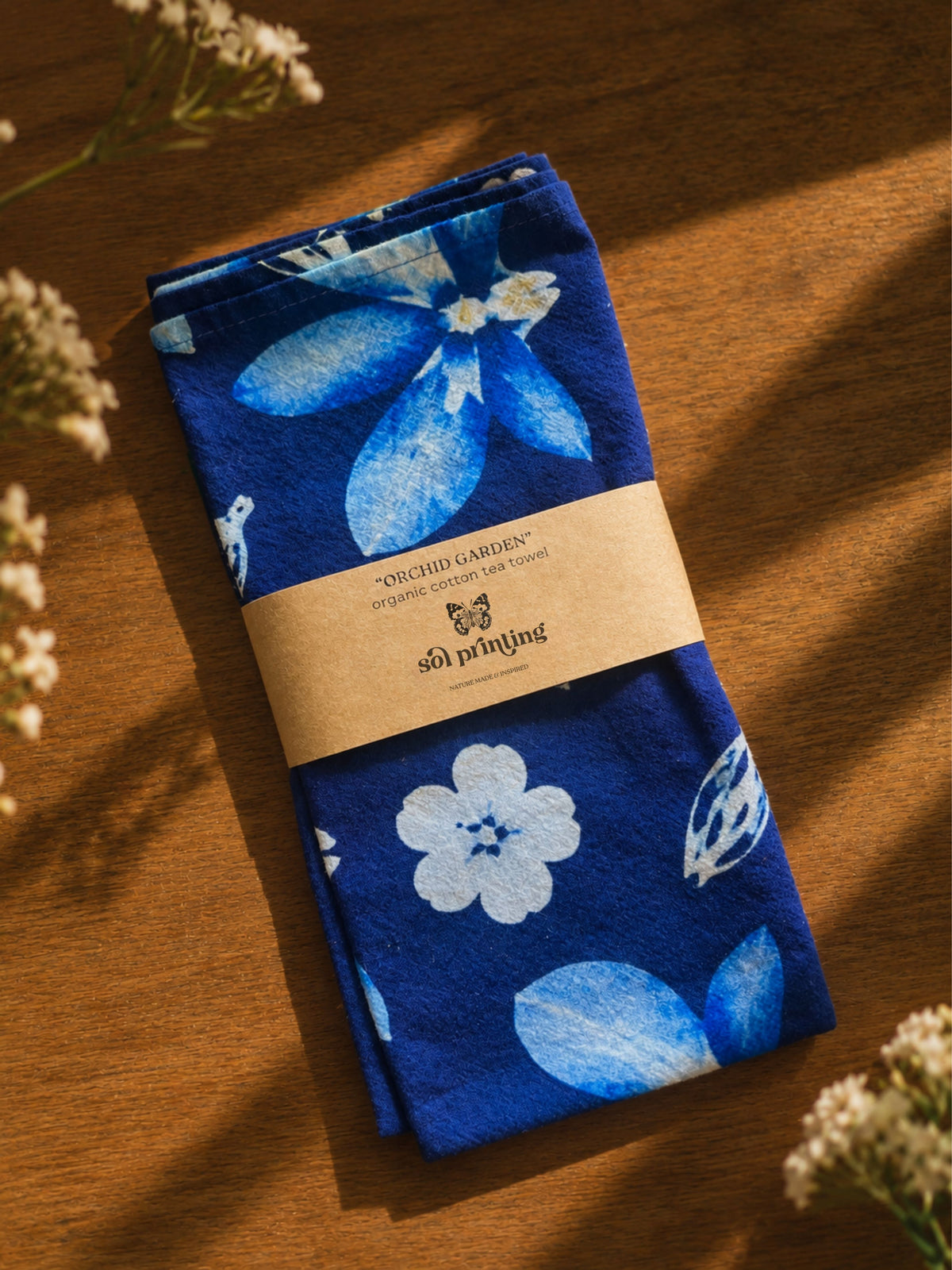 Orchid Garden Tea Towel
