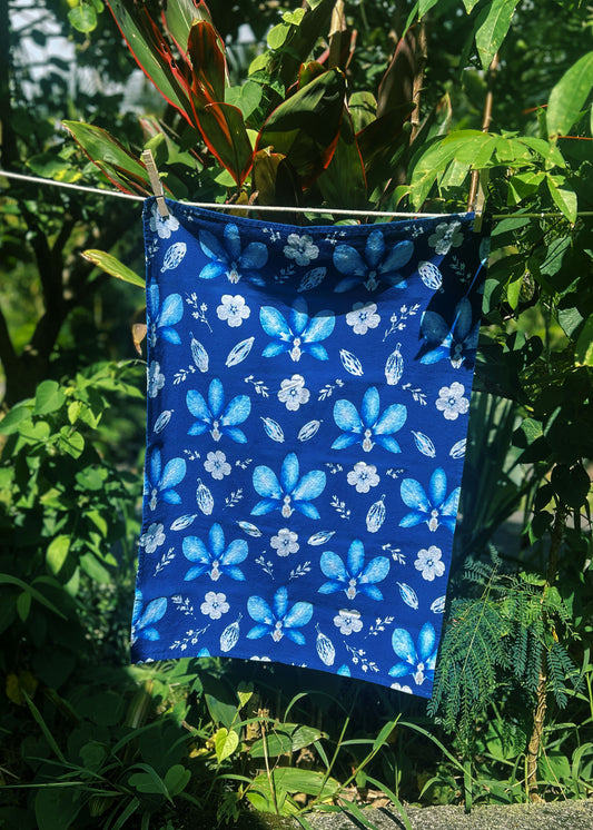 Orchid Garden Tea Towel